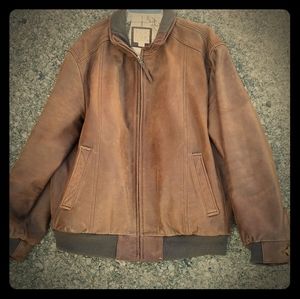 MENS JOS A BANKS LEATHER JACKET